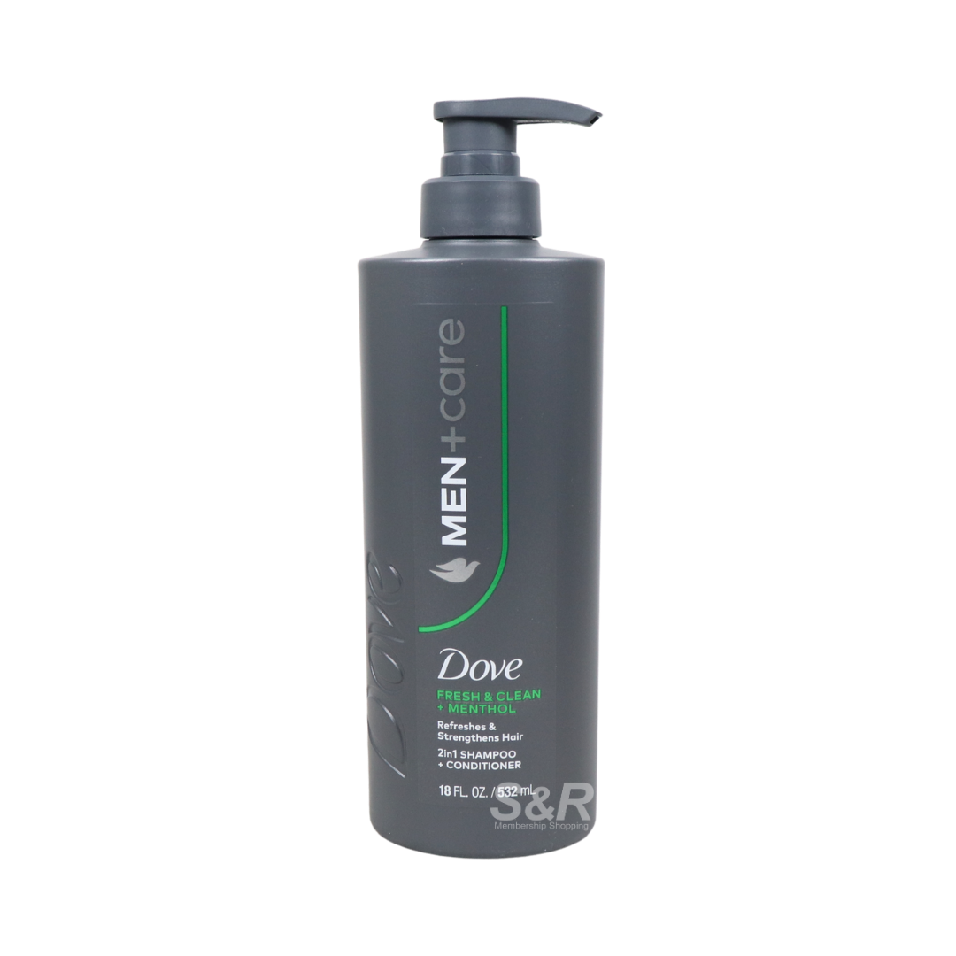 Dove Men+Care Fresh & Clean 2-in-1 Shampoo and Conditioner 532mL